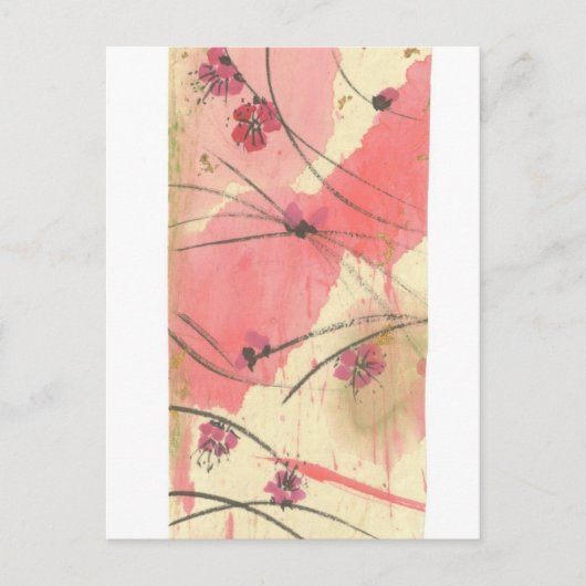 Plum Blossom Long Briefkaart (Voorkant)