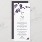 Plum blossom suma menu (Voorkant / Achterkant)