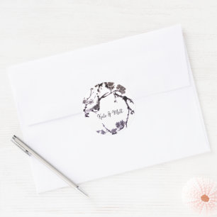 Plum blossom suma ronde sticker