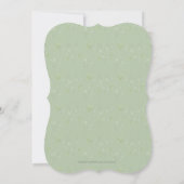 Plum Blush Floral Christening Invitations Kaart (Achterkant)
