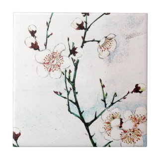 Plum Branches met Blossom Ukiyo-e Asia Asian Art Tegeltje