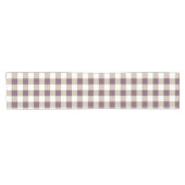 Plum Buffalo Plaid Holiday Korte Tafelloper (Horizontaal)