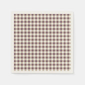 Plum Buffalo Plaid Holiday Servet (Voorkant)