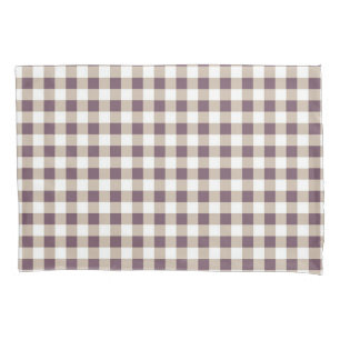 Plum Buffalo Plaid Pillow Hoesje voor stijlvolle i Kussensloop