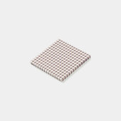 Plum Buffalo Plaid Post-it Notes voor stijlvolle n (Schuin)