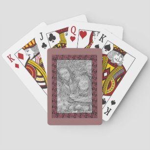 Plum Celtic Design Lijst Photo Template Pokerkaarten