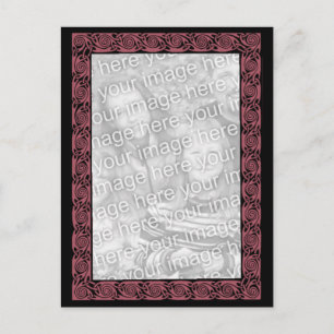 Plum Celtic Knots Design Photo Briefkaart