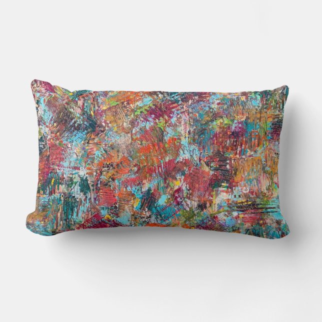 Plum Crazy Poly Lumbar Lai Oreiller (Recto)