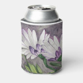Plum daisy bloemen blikjeskoeler (Blikje Achterkant)