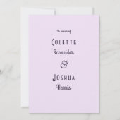 Plum d'aquarelle Plum Floral Dîner Invitation (Dos)