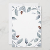 Plum en Maroon Floral Waterverf Boho Afstuderen Kaart (Achterkant)