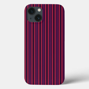 Plum en red snoep strepen Hoesje-Mate iPhone case