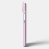 Plum en white vijf strepen patroon met tint Case-Mate iPhone case (Achterkant / Links)