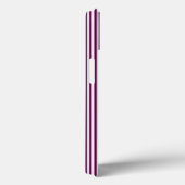 Plum en white vijf strepen patroon met tint Case-Mate iPhone case (Achterkant / Rechts)