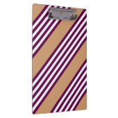 Plum en white vijf strepen patroon met tint klembord (Rechts)