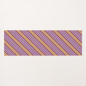 Plum en white vijf strepen patroon met tint yogamat (Achterkant (horizontaal))
