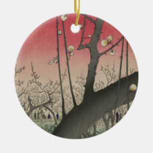 Plum Estate Japans Edo Woodblock Plum Keramisch Ornament