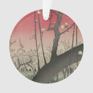 Plum Estate Japans Edo Woodblock Plum Ornament