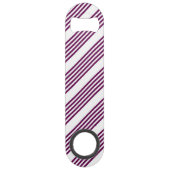 Plum et blanc cinq bandes motif (Dos)