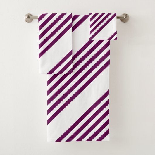 Plum et blanc cinq bandes motif (En situation)