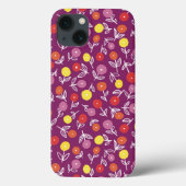 Plum Floral Ditsy iPhone Case (Achterkant)