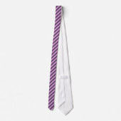Plum foncé classique sur Cravate diagonale en plum (Dos)