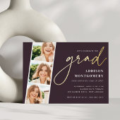 Plum | Fotofiltreerstrips Gold Folie Uitnodiging