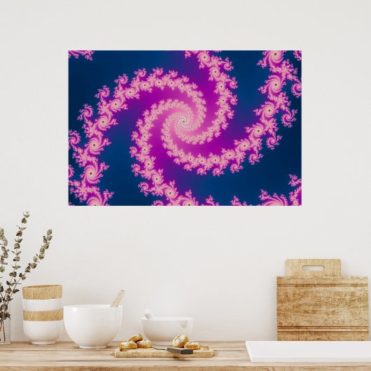 Plum - Fractal Poster (Keuken)