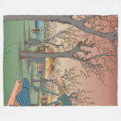 Plum Garden by Hiroshige Fleece Deken (Voorkant (Horizontaal))