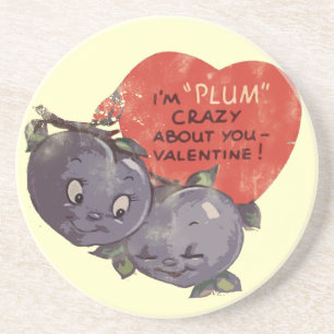 Plum Gek over mijn Valentijn Zandsteen Onderzetter