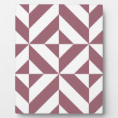 Plum Geometric Deco Cube Pattern Fotoplaat (Voorkant)