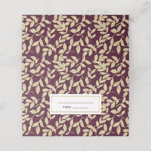 Plum | Gold Pattern Dinner Party (Buitenkant ongevouwen)
