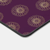 Plum | Golden Zinnia Flower Medallions (Coin)