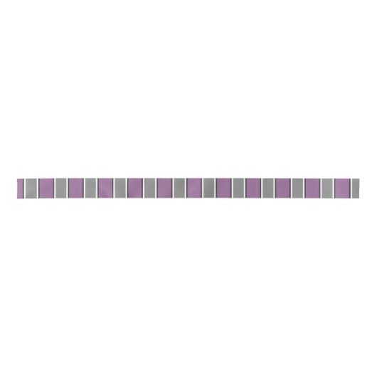 Plum grijs en wit gestreept modern lint (Voorkant)