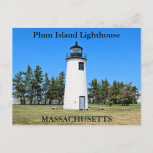 Plum Island Lighthouse, Massachusetts Briefkaart