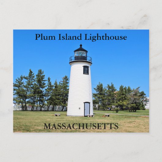 Plum Island Lighthouse, Massachusetts Briefkaart (Voorkant)