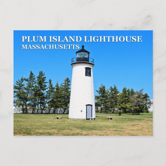 Plum Island Lighthouse, Massachusetts Briefkaart (Voorkant)