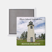 Plum Island Lighthouse, Massachusetts Magnet Magneet (Voorkant / Achterkant)