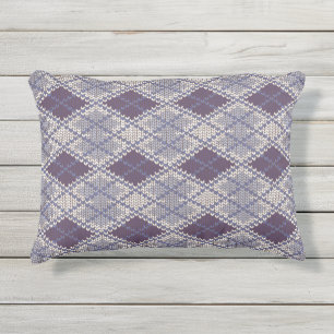 PLUM JACQUARD KNIT Coussin extérieur