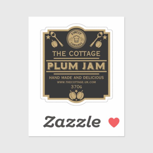 Plum Jam Conserve Maker Sticker (Vel)