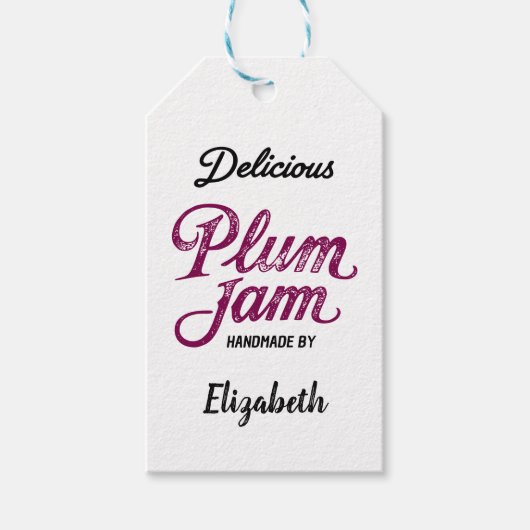 Plum Jam-Label Cadeaulabel (Voorkant)