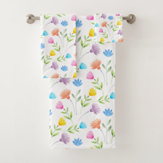 Plum jaune rose Peach bleu rose Motif floral (En situation)