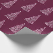 Plum Kerstmis/Holiday Cadeaupapier (Hoek)