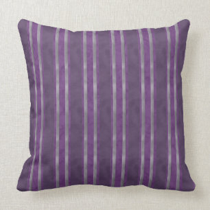 Plum Lavender Steel Stripes Kussen