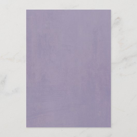 Plum Lila en Mauve trouwinformatie Gast Informatiekaartje (Achterkant)