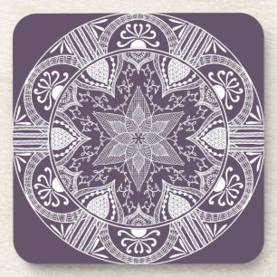 Plum Mandala Drankjes Onderzetter