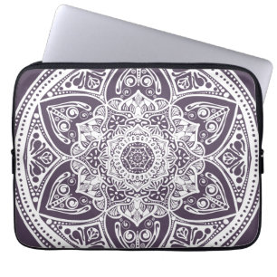 Plum Mandala Laptop Sleeve