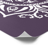 Plum Mandala Poster (Hoek)