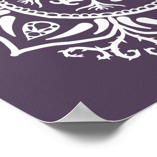 Plum Mandala Poster (Hoek)