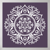 Plum Mandala Poster (Voorkant)